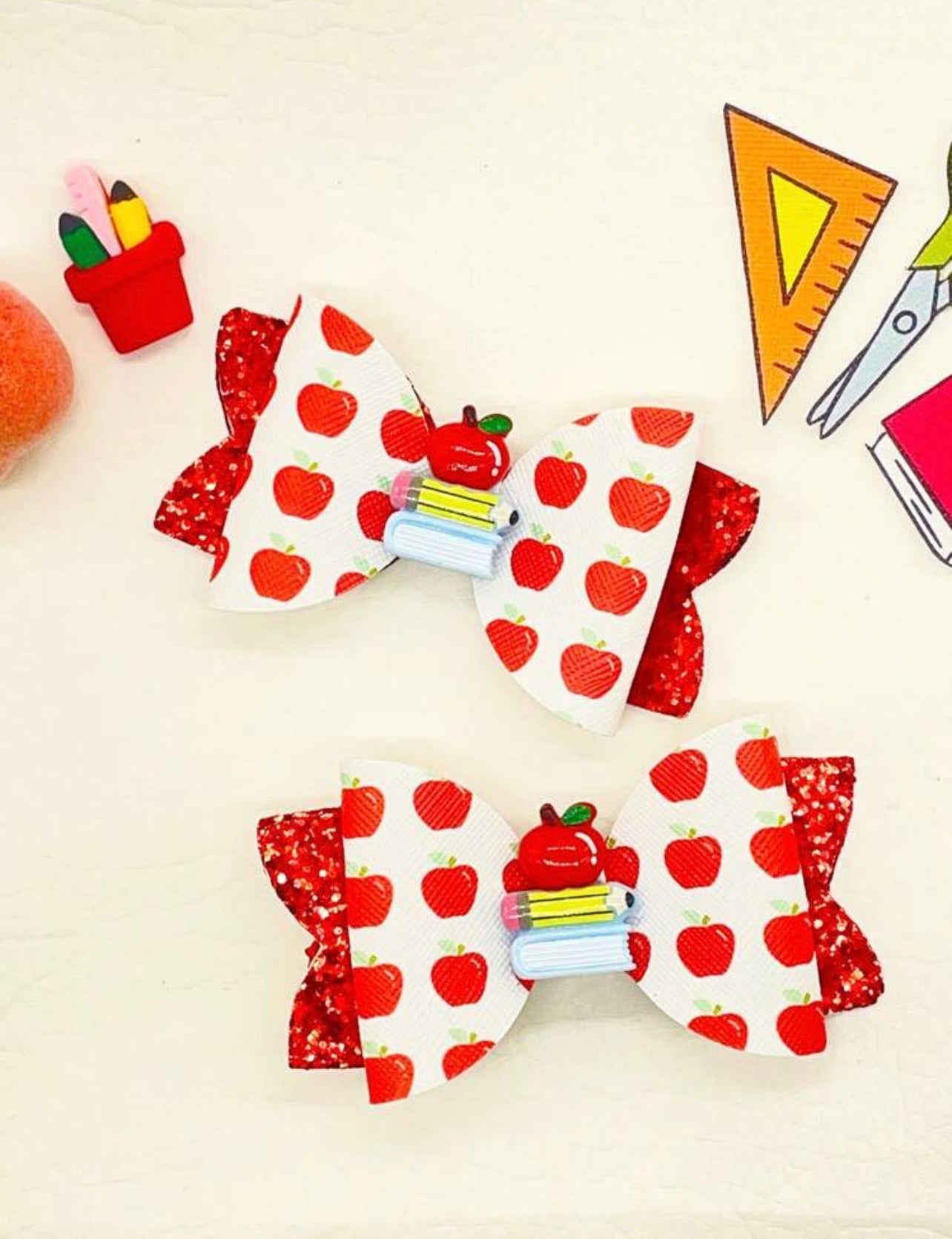 Glitter School Bow