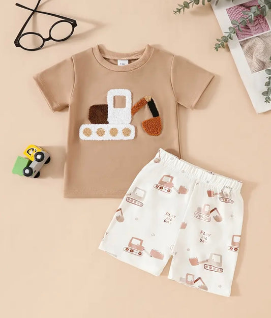 Embroidery Digger Short Set