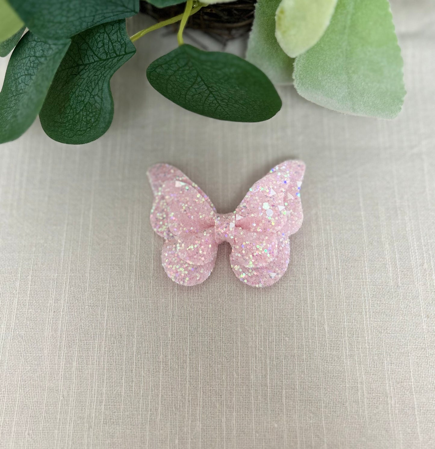 Light Pink Glitter Butterfly