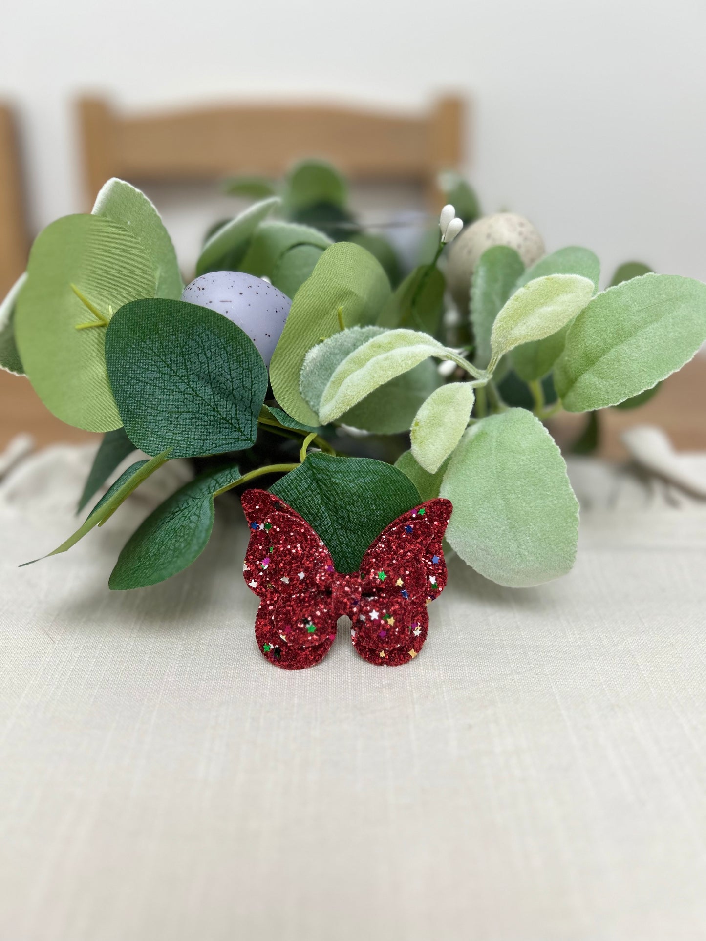 Red Glitter Butterfly