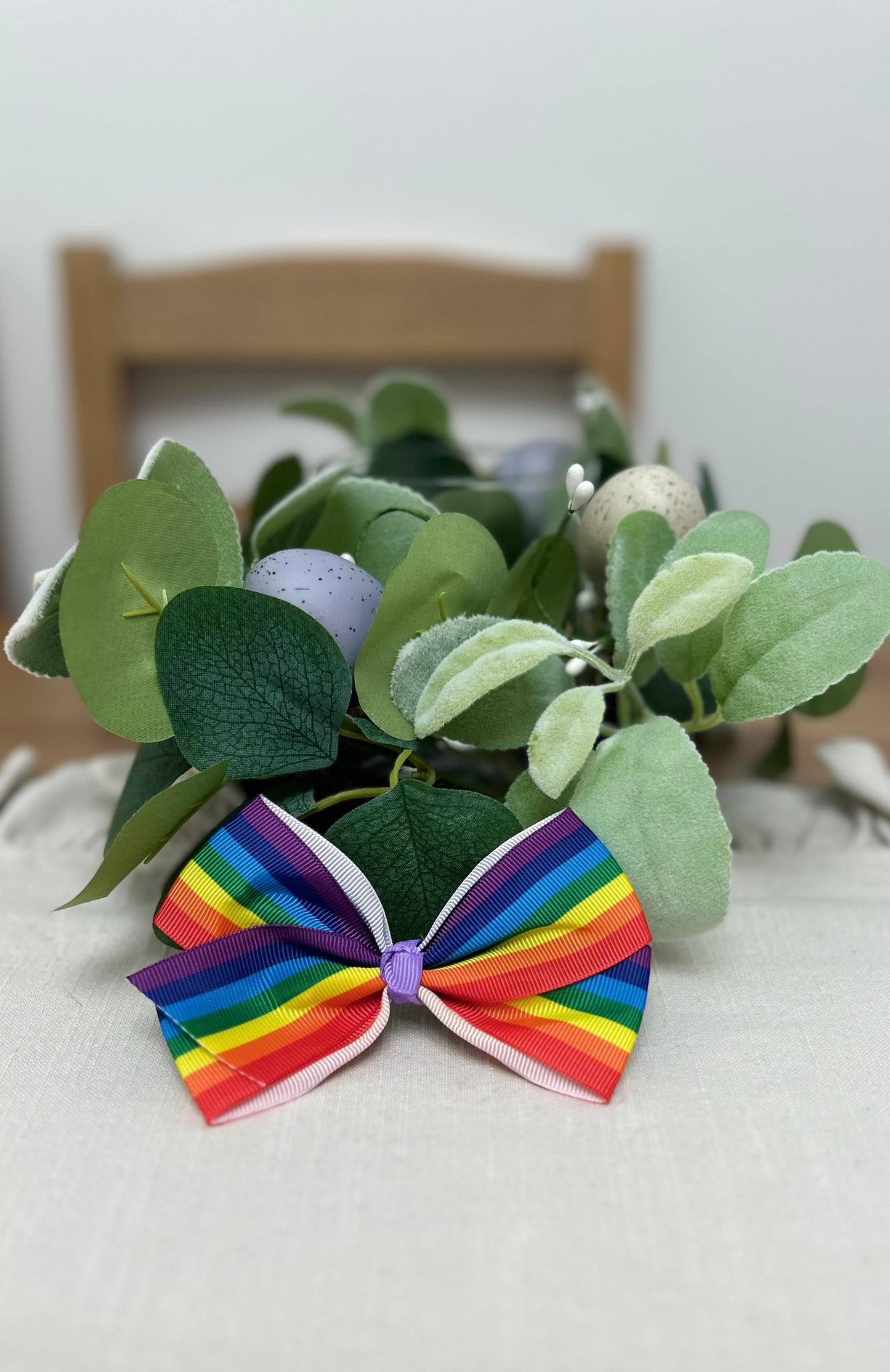 Rainbow Strips Bow