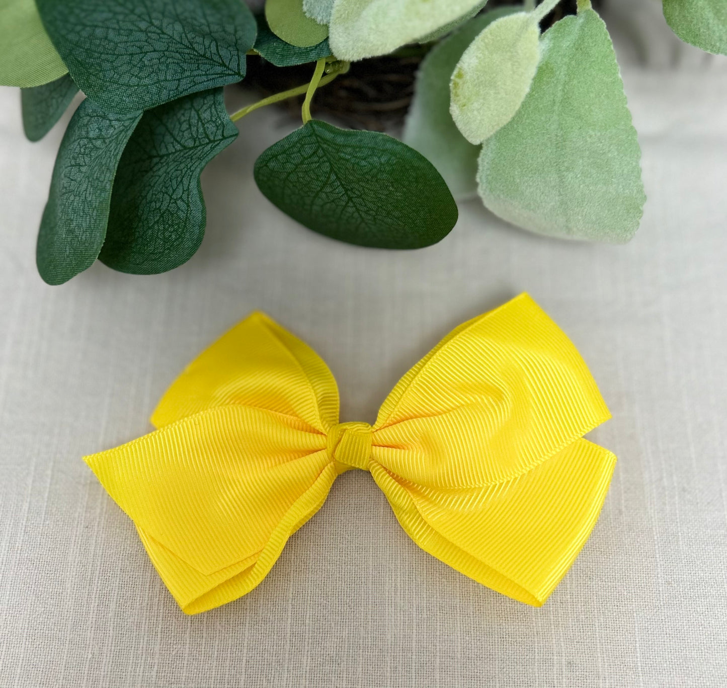 Large Yellow Bow