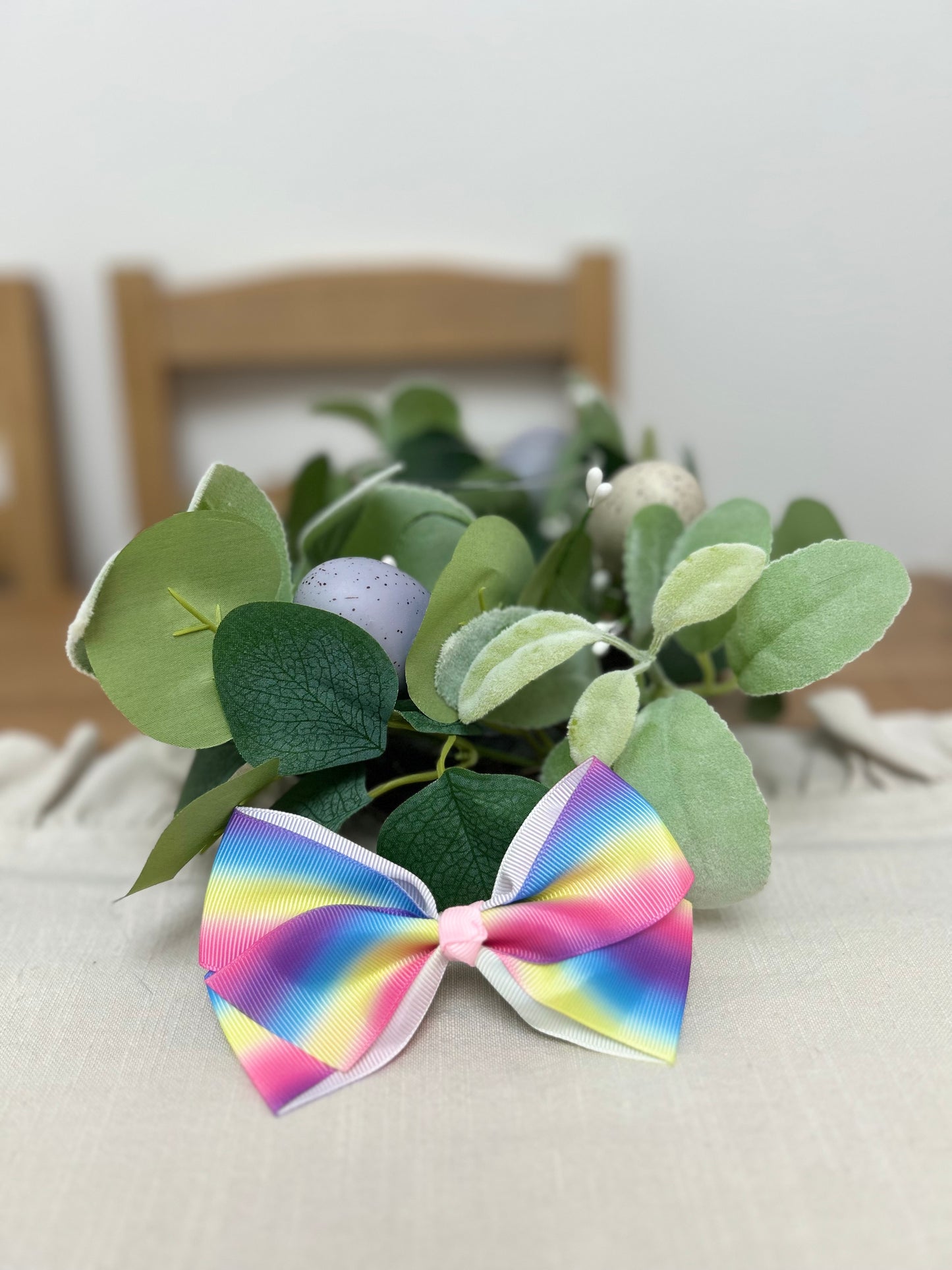 Rainbow Strips Bow