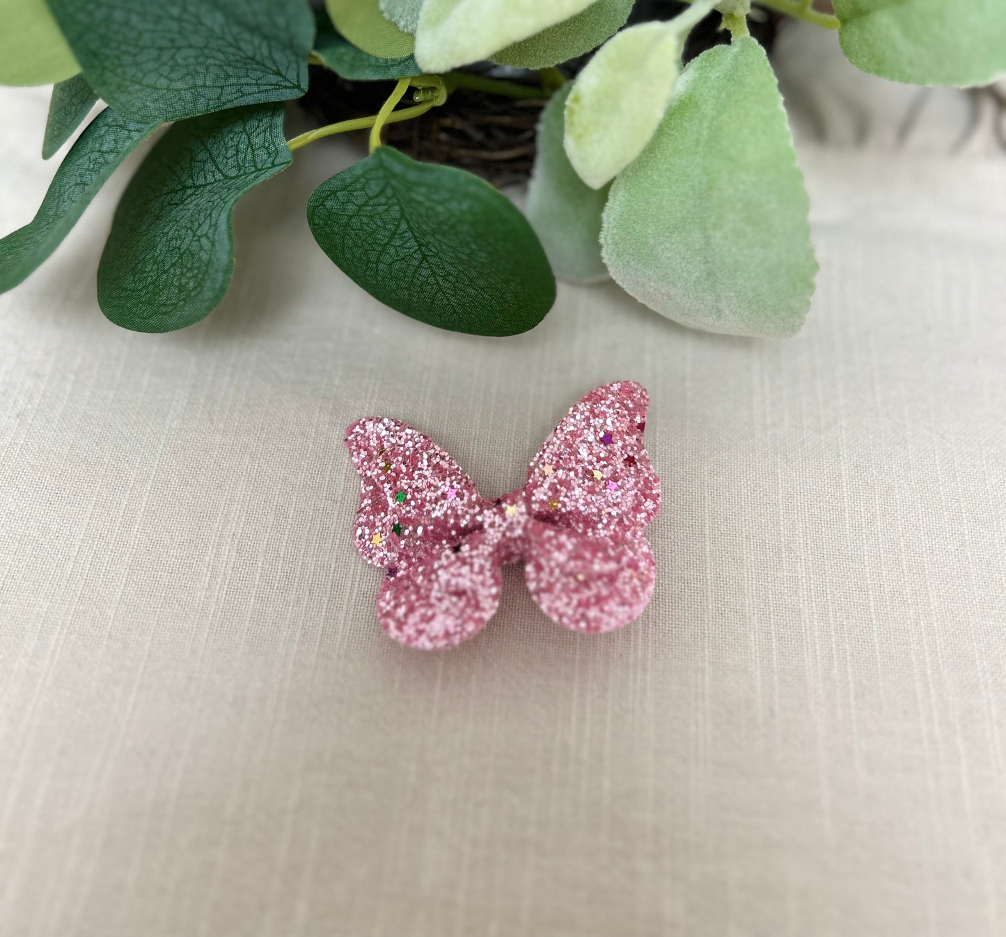 Pink Glitter Butterfly