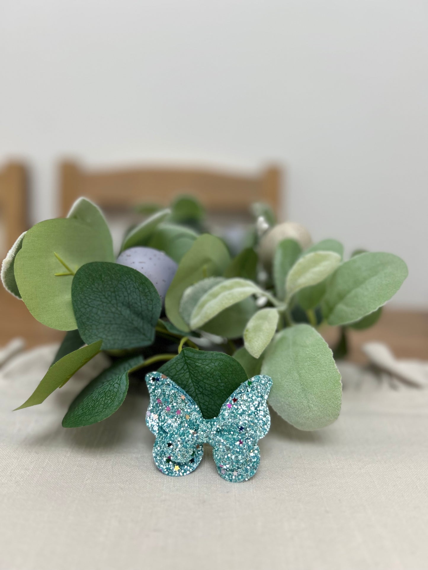 Turquoise Glitter Butterfly