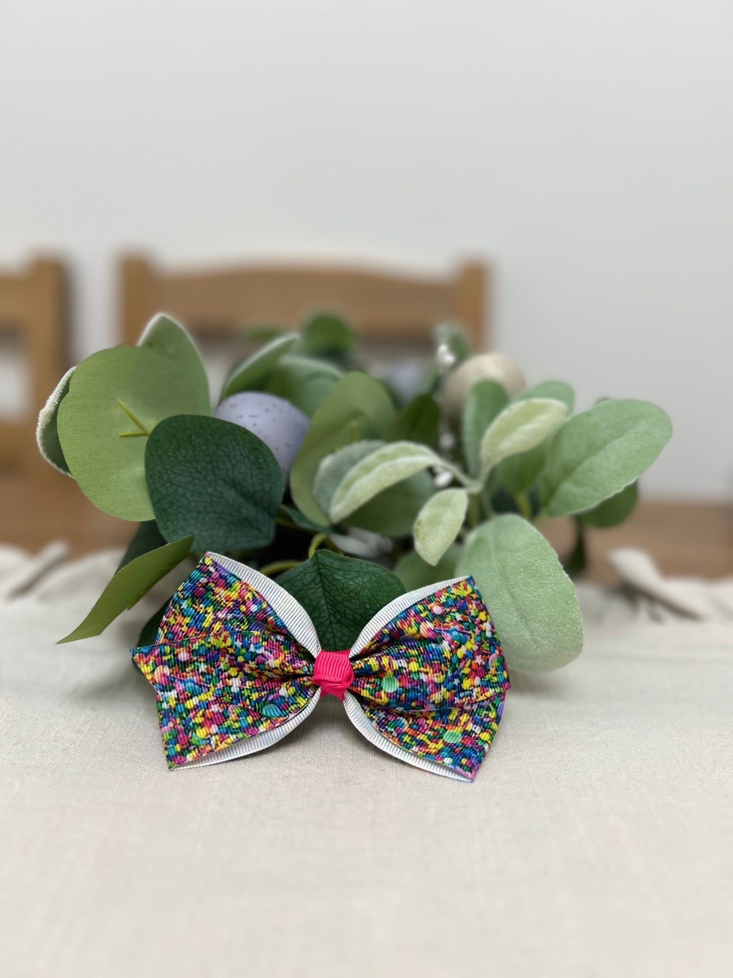 Large Confetti Bow