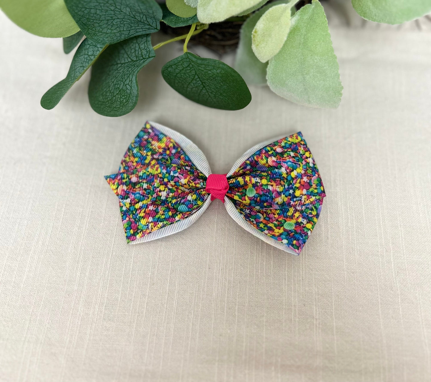 Large Confetti Bow